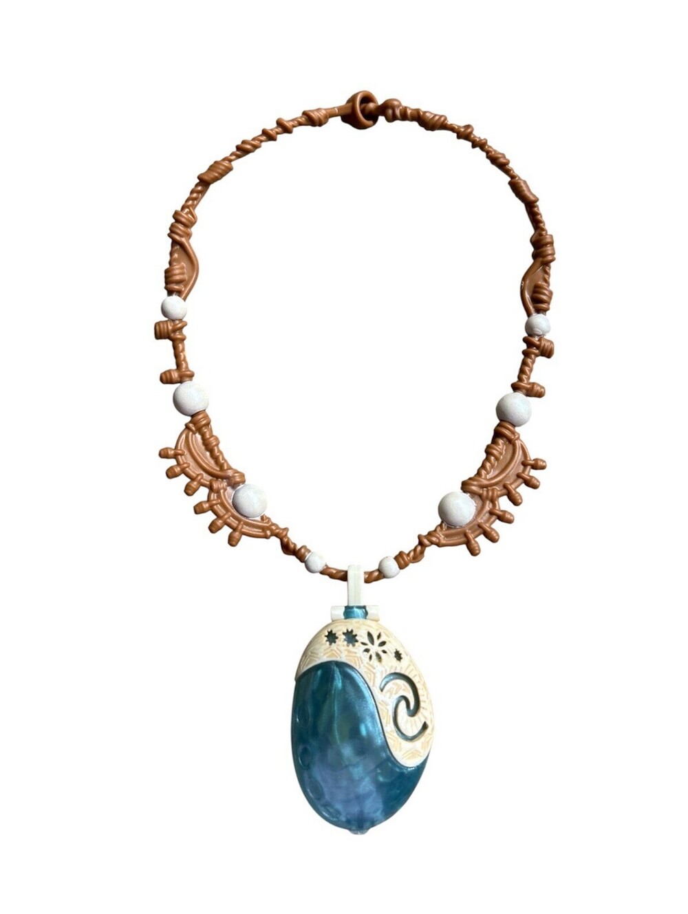 Disney Moana Magical Seashell Necklace blue shell locket Heart of Te Fiti